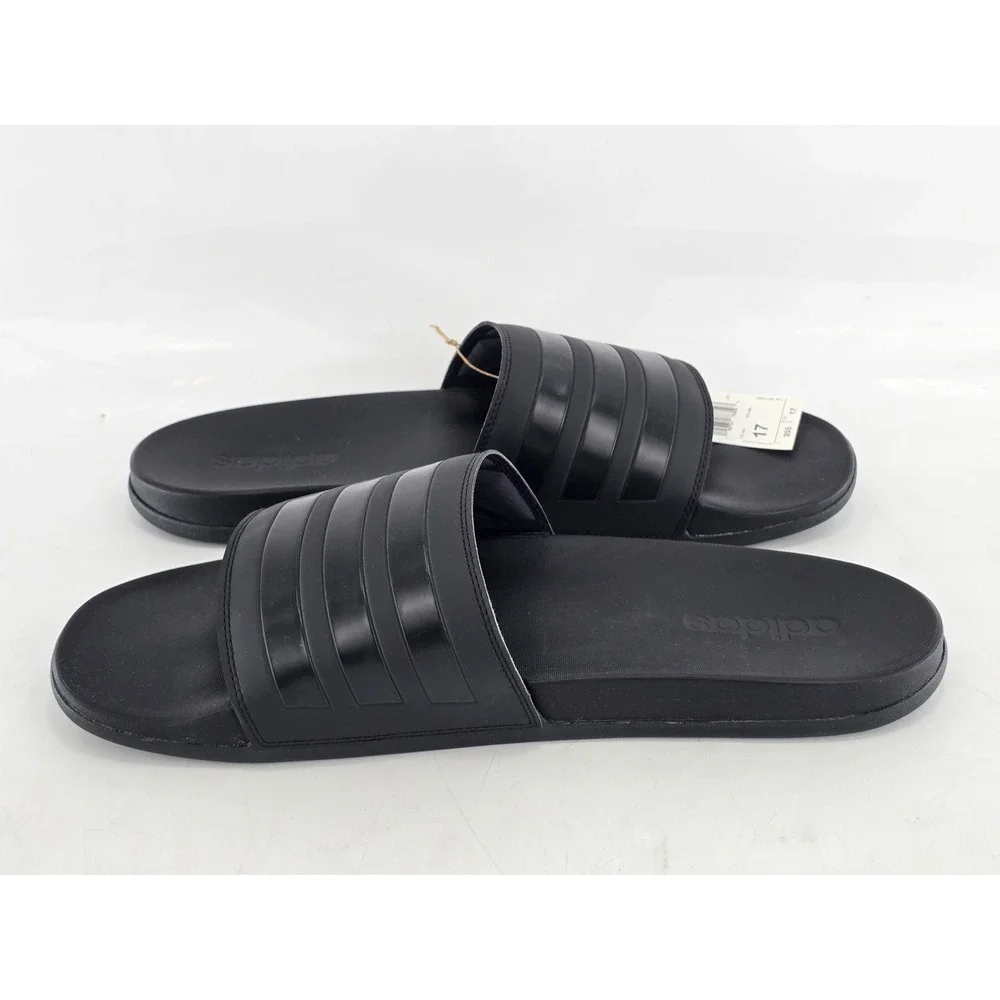 Adidas Adilette Comfort Slides Mens Size 17 Black GZ5896 - New